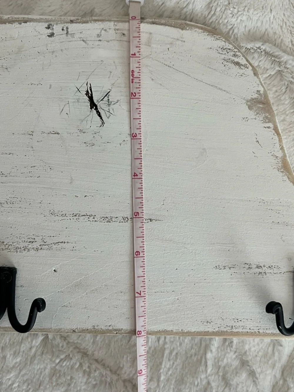 Distressed White Whale Wall Hooks - Coastal Farmhouse Decor